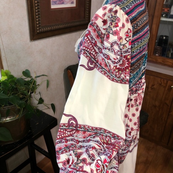 UMGEE SIZE LARGE BOHEMIAN MULTICOLORED DRESS EUC - Picture 5 of 6